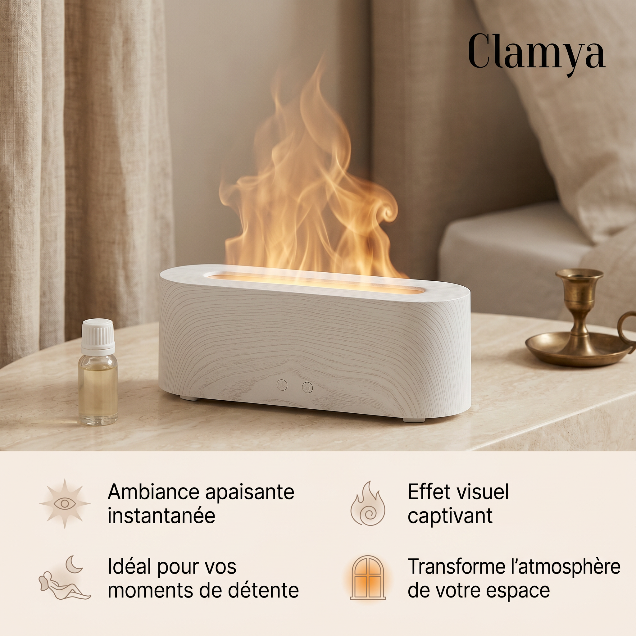 Diffuseur Flamme USB-C