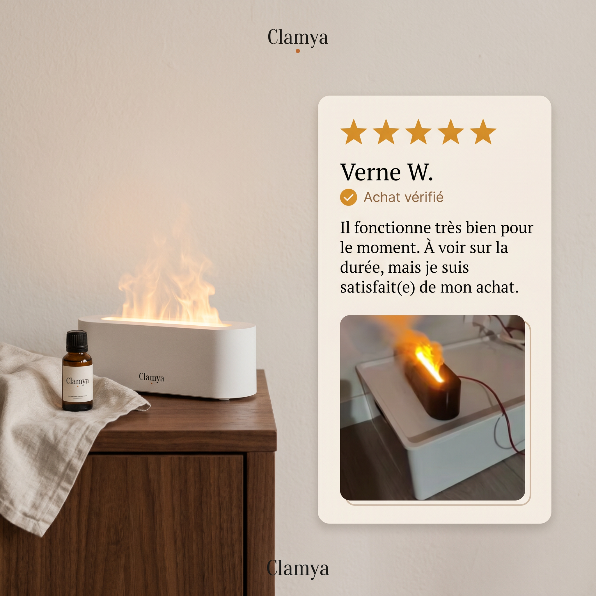 Diffuseur Flamme USB-C