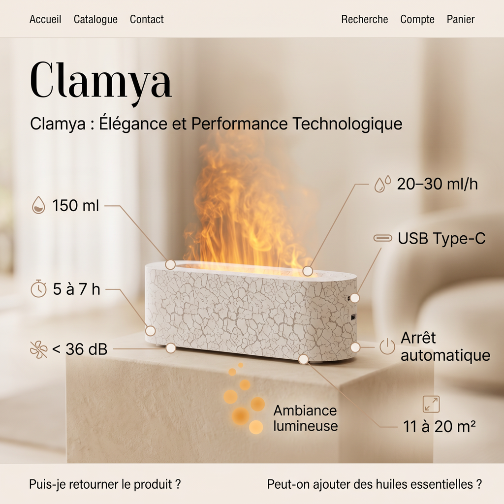 Diffuseur Flamme USB-C