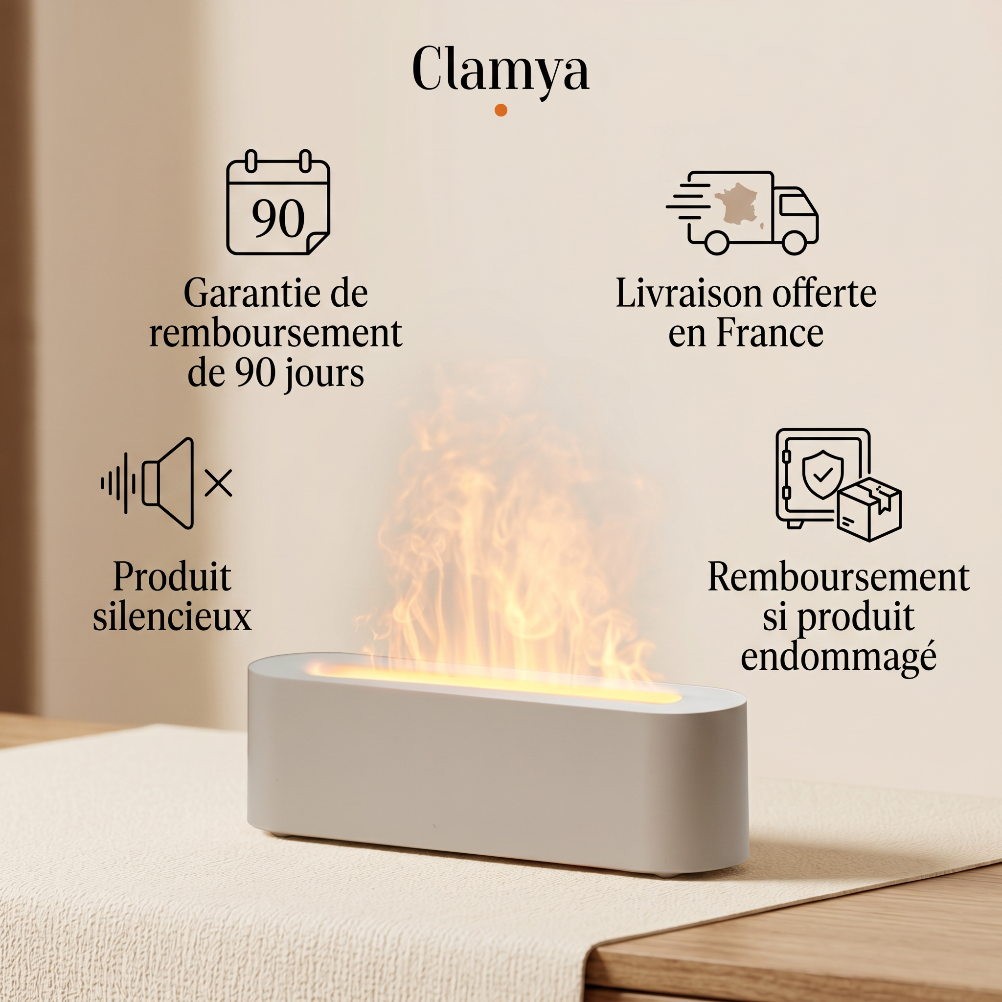 Diffuseur Flamme USB-C